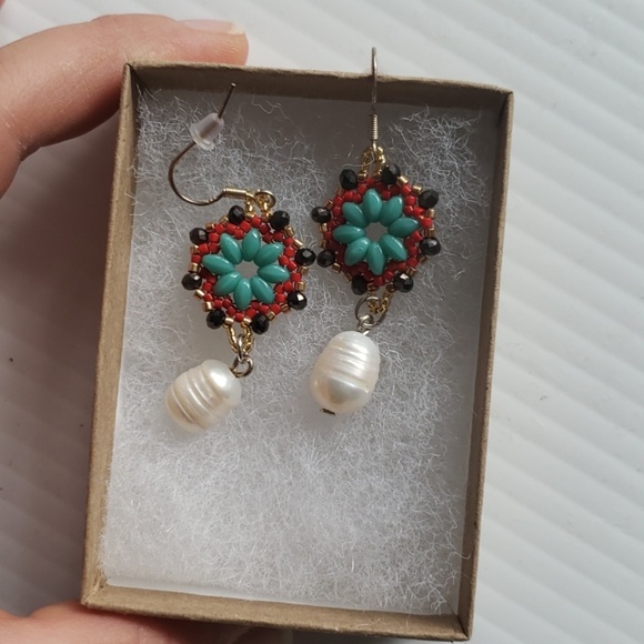 New earrings One of a kind handmade jewelry - Picture 4 of 5